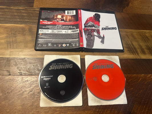The Shining 4K Ultra HD/Blu ray-Warner Bros-2 Disc-Classic Horror-No Digital