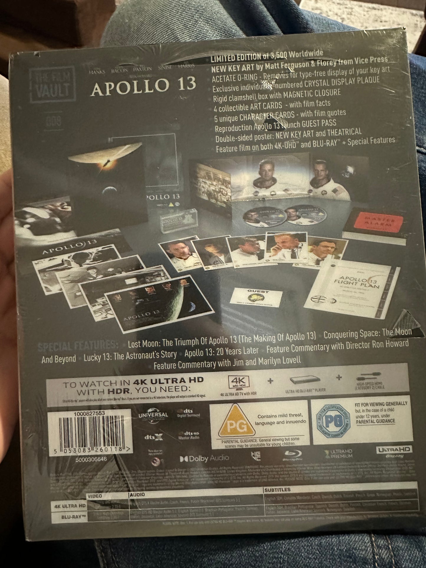 Apollo 13 4K Ultra HD-The Film Vault 008-Limited Ed-3500 Made-NEW