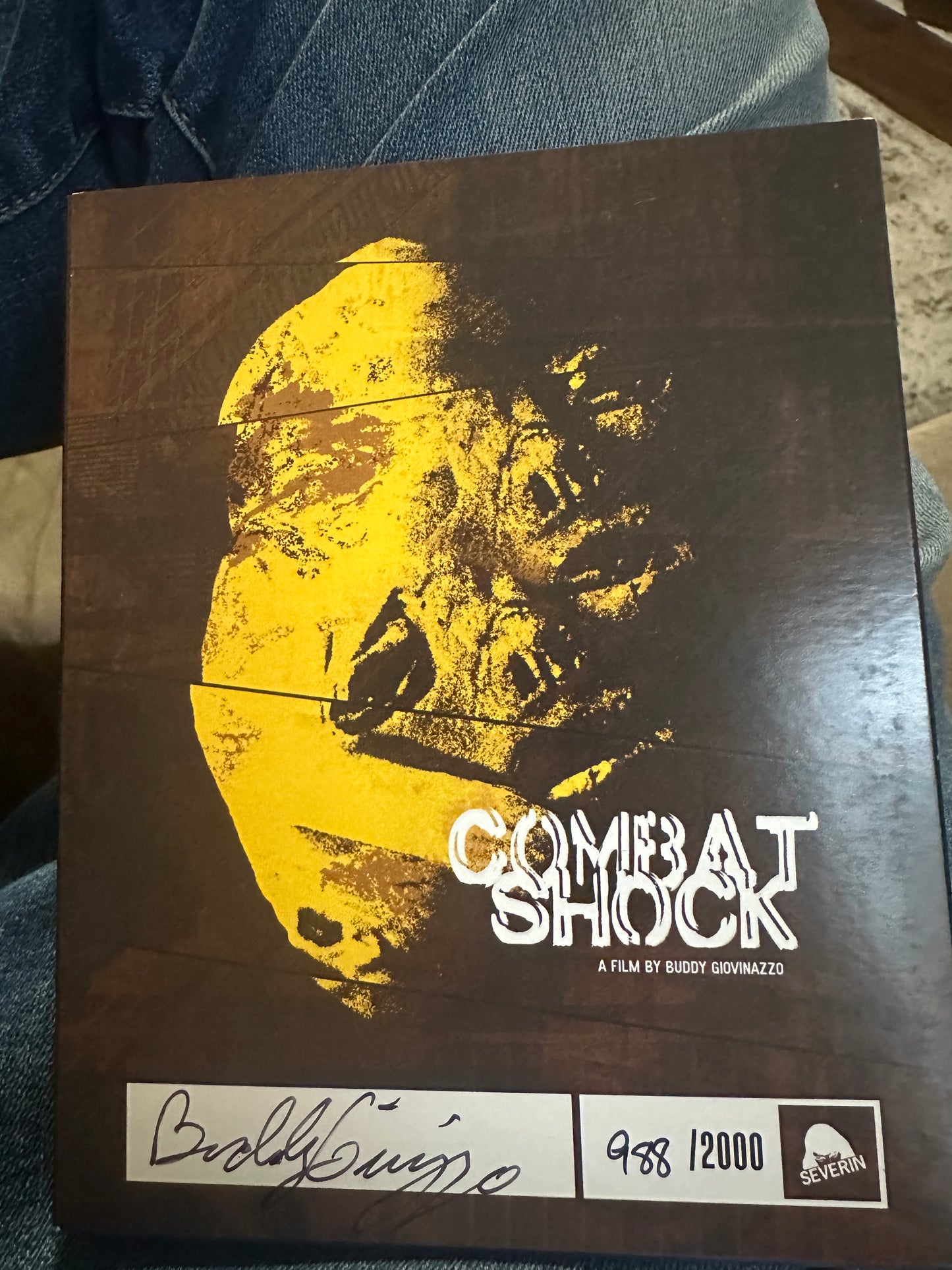 Combat Shock Blu ray-Severin-Signed Slipcover-Book-Film Cell-