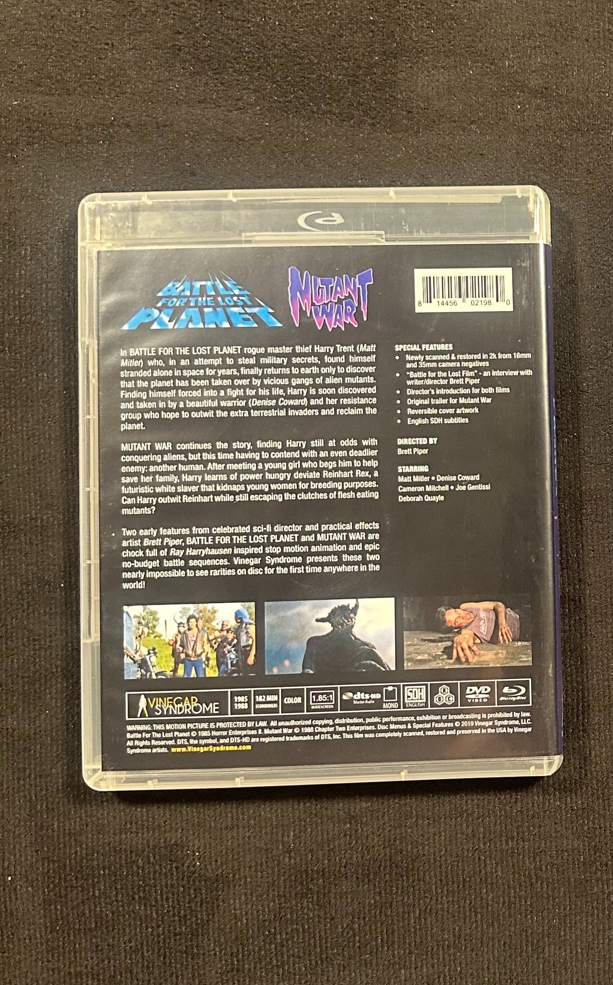 Battle For the Lost Planet & Mutant War  (Blu-ray, Vinegar Syndrome, Slipcover)