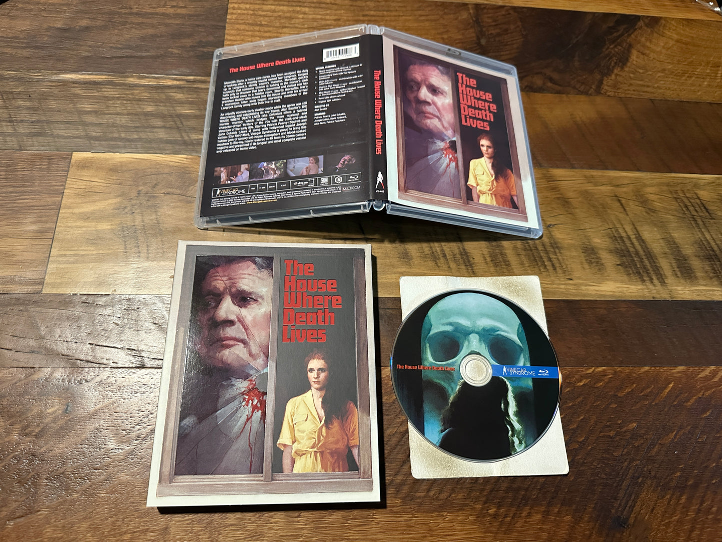 The House Where Death Lives (Blu ray, Vinegar Syndrome, Slipcover, 80’s Classic)