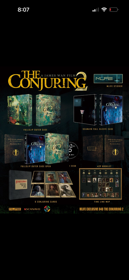 The Conjuring Collection (Blu ray, Part 1 & 2, Mlife, Limited Edition, NEW)