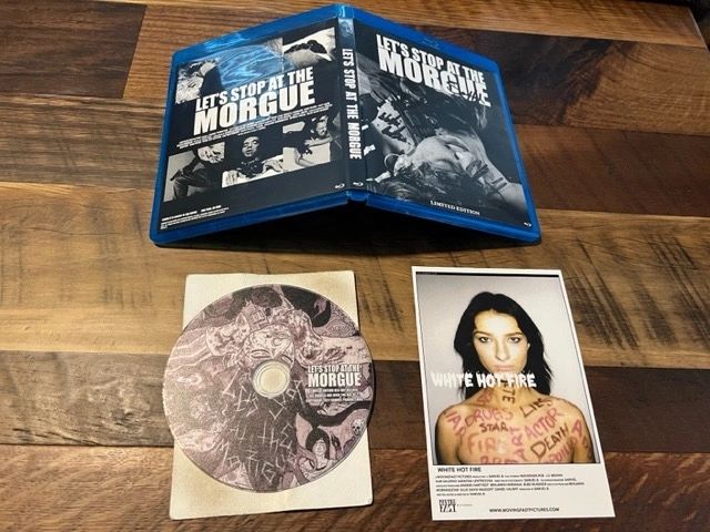 Let's Stop At the Morgue Blu ray - Cover B - Limited to 100 - Signed X3 - OOP