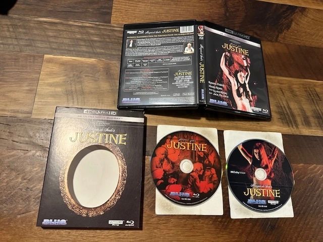 Marquis De Sade's Justine 4K Ultra HD/Blu ray - 2 Disc - Slipcover - Jess Franco