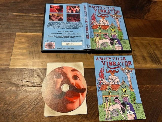 Amityville Vibrator DVD - Snatanic Production - For God Sake Get Off - Only 421 Made - Signed