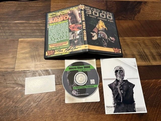 Necro Files 3000 DVD-R - Very Rare - Obscure Horror - Signed - Only 100 Made