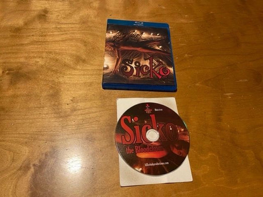 Sicko Blu ray - Bill Zebub Productions - Limited Ed Artwork - OOP - Very Rare