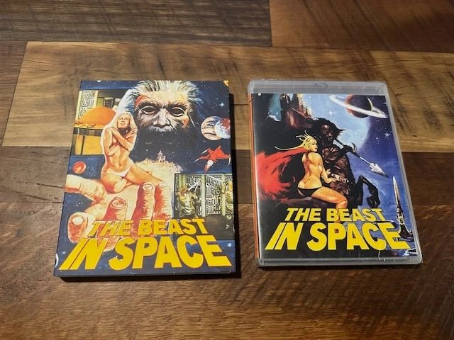 The Beast In Space Blu ray - Vinegar Syndrome - Slipcover - NEW/Sealed