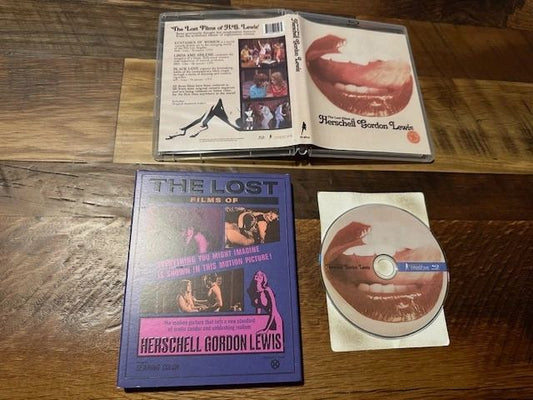 The Lost Films Of Herschell Gordon Lewis Blu ray - Vinegar Syndrome - Slipcover