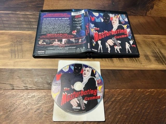 The Masturbating Gunman Blu ray - Severin Films - 90's Crazy Horror