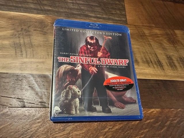 The Sinful Dwarf Blu ray - Severin Films - Limited Collector's Edition - 3000 Made - NEW