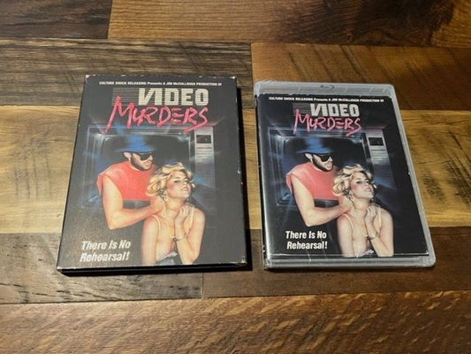 Video Murders Blu ray - Vinegar Partner Label - Slipcover - NEW/Sealed