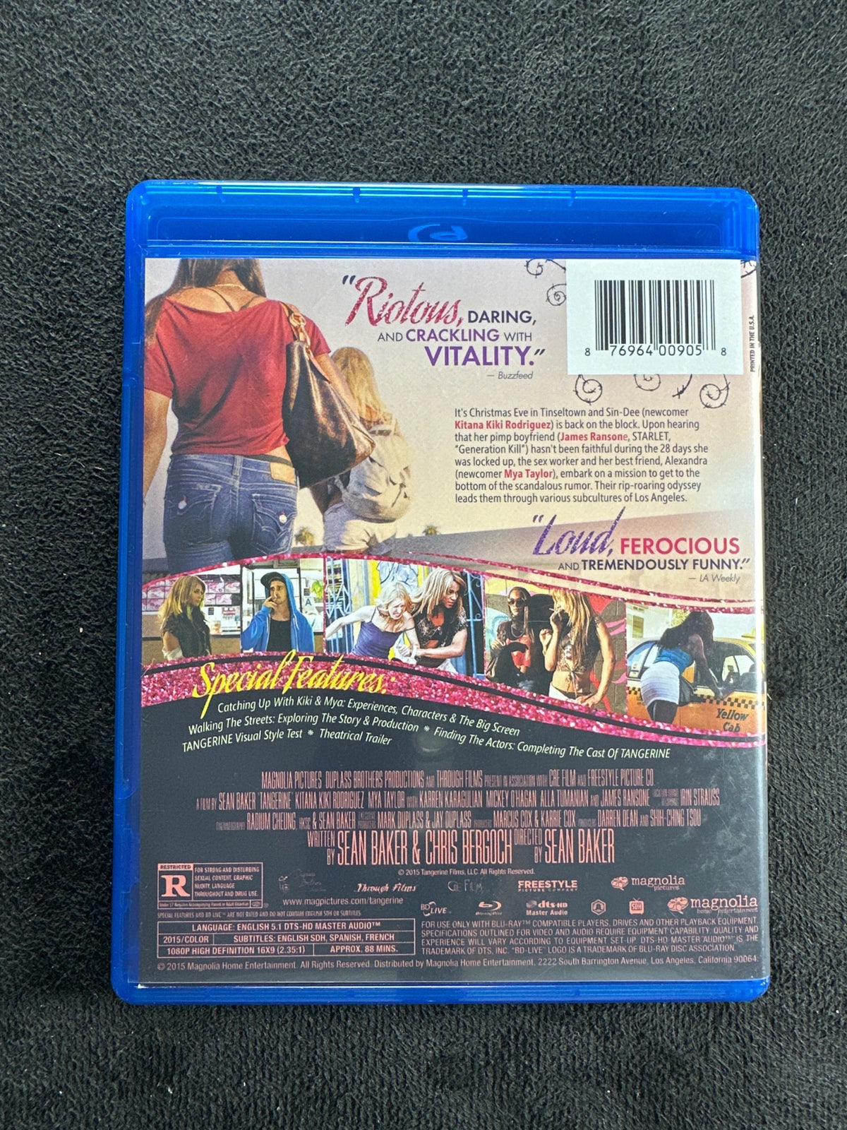 Tangerine (Blu-ray, Magnolia Pictures, Widescreen, 2015 Classic)