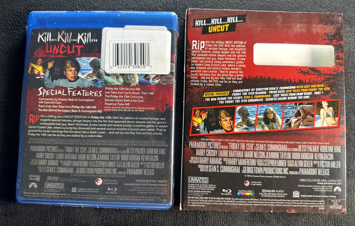 Friday the 13th Part 3 (Uncut) (Blu-ray, Paramount, Slipcover, NEW/Sealed)