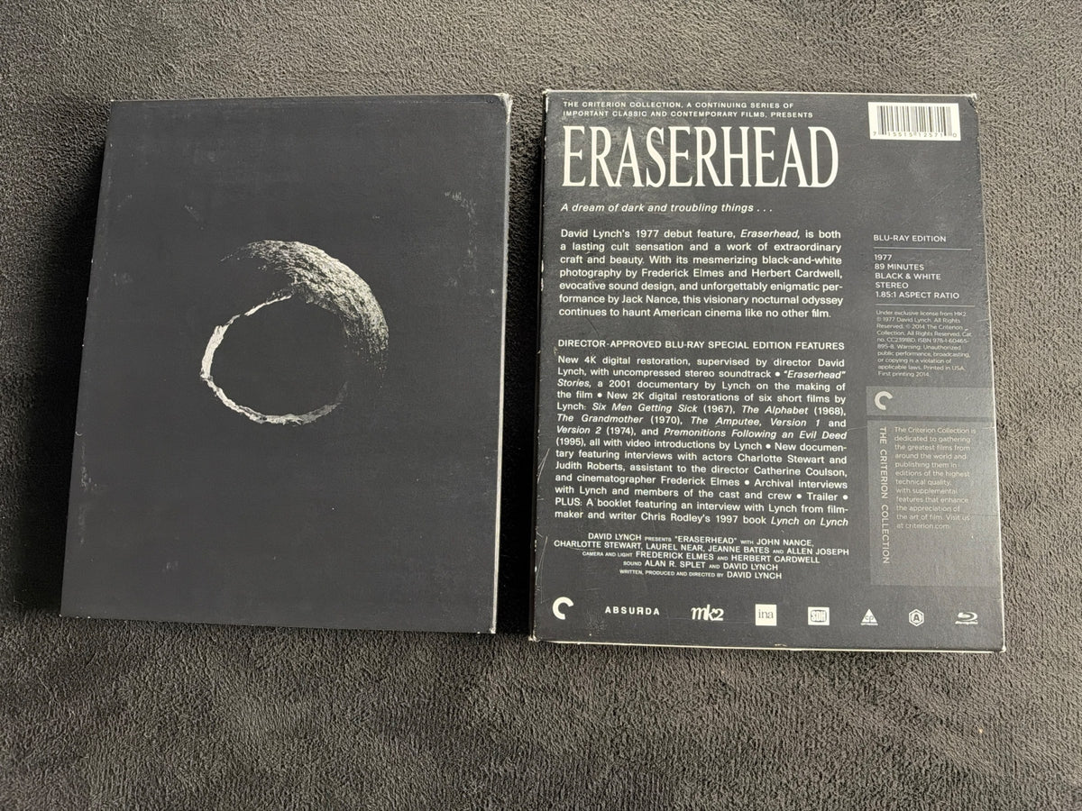 Eraserhead (Blu-ray, Criterion Collection, Slipcover, 70's Horror Classic)