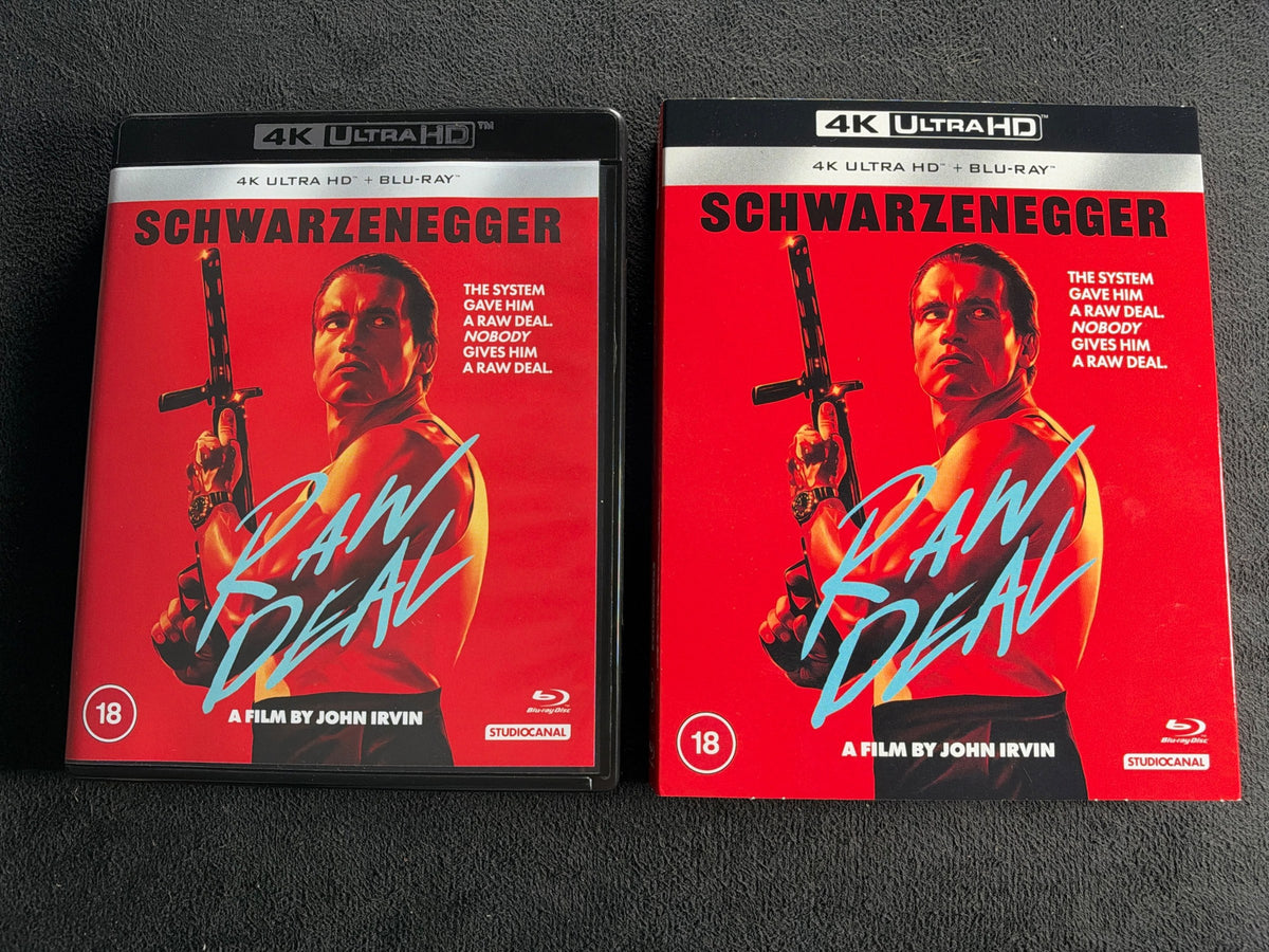 Raw Deal (4K UHD, Studio Canal, Rare Slipcover, Schwarzenegger)