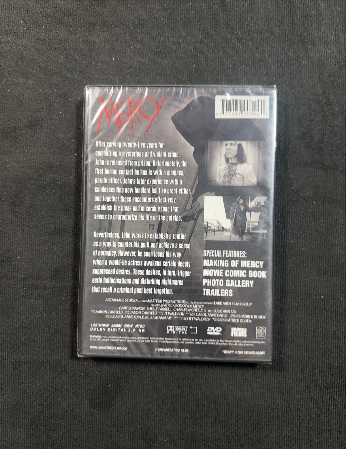 Mercy (DVD, Unearthed Films, Obscure Horror, NEW/Sealed)