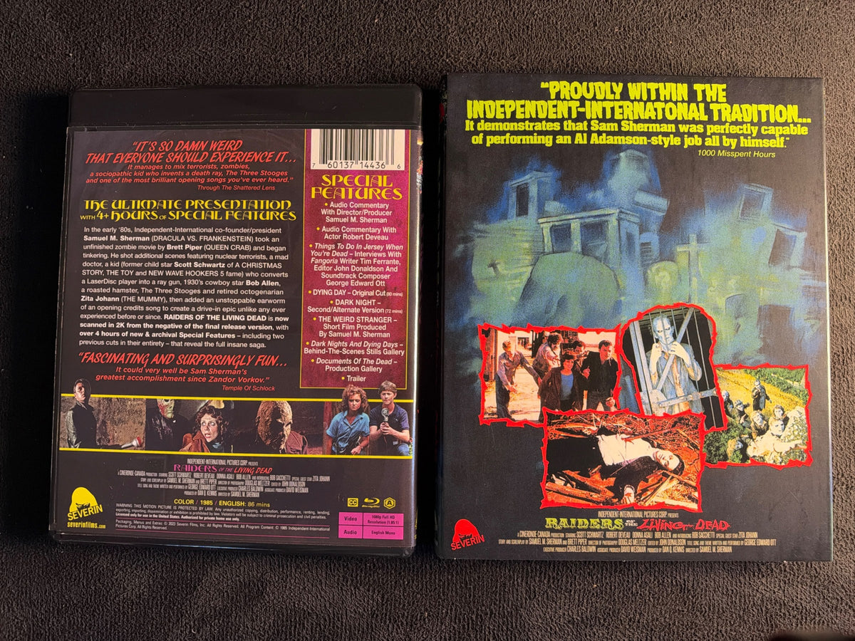 Raiders of the Living Dead (Blu-ray, Severin Films, Slipcover, 80's Horror)