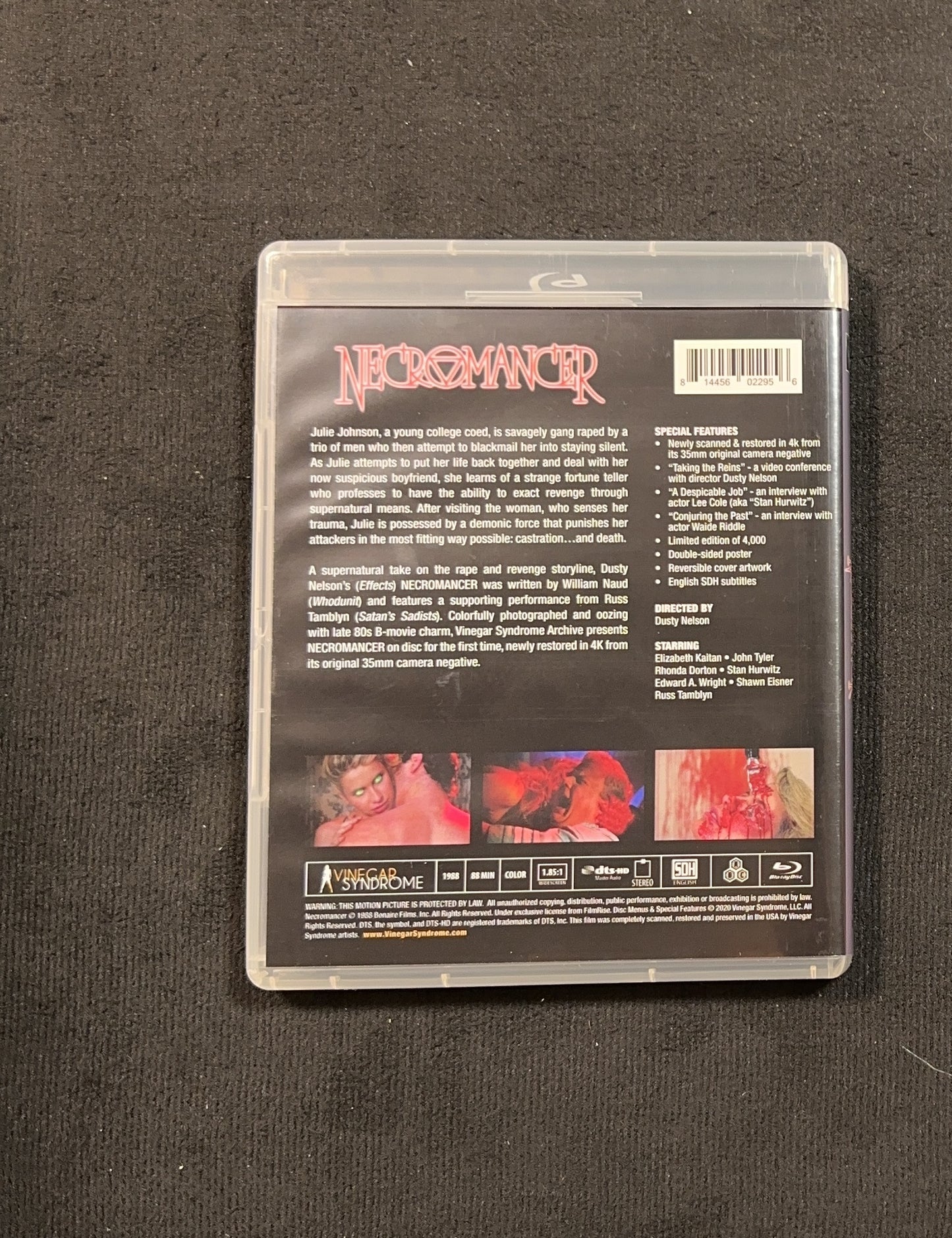 Necromancer (Blu-ray, Vinegar Syndrome, Slipcover, 80's Classic Horror)