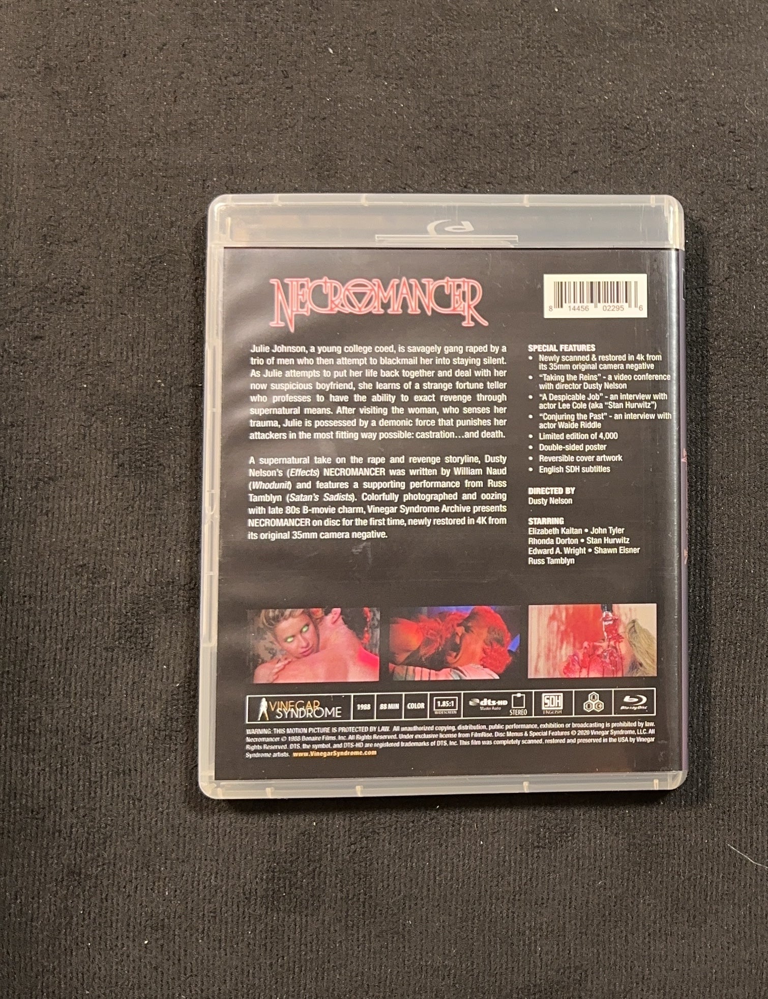 Necromancer (Blu-ray, Vinegar Syndrome, Slipcover, 80's Classic Horror)