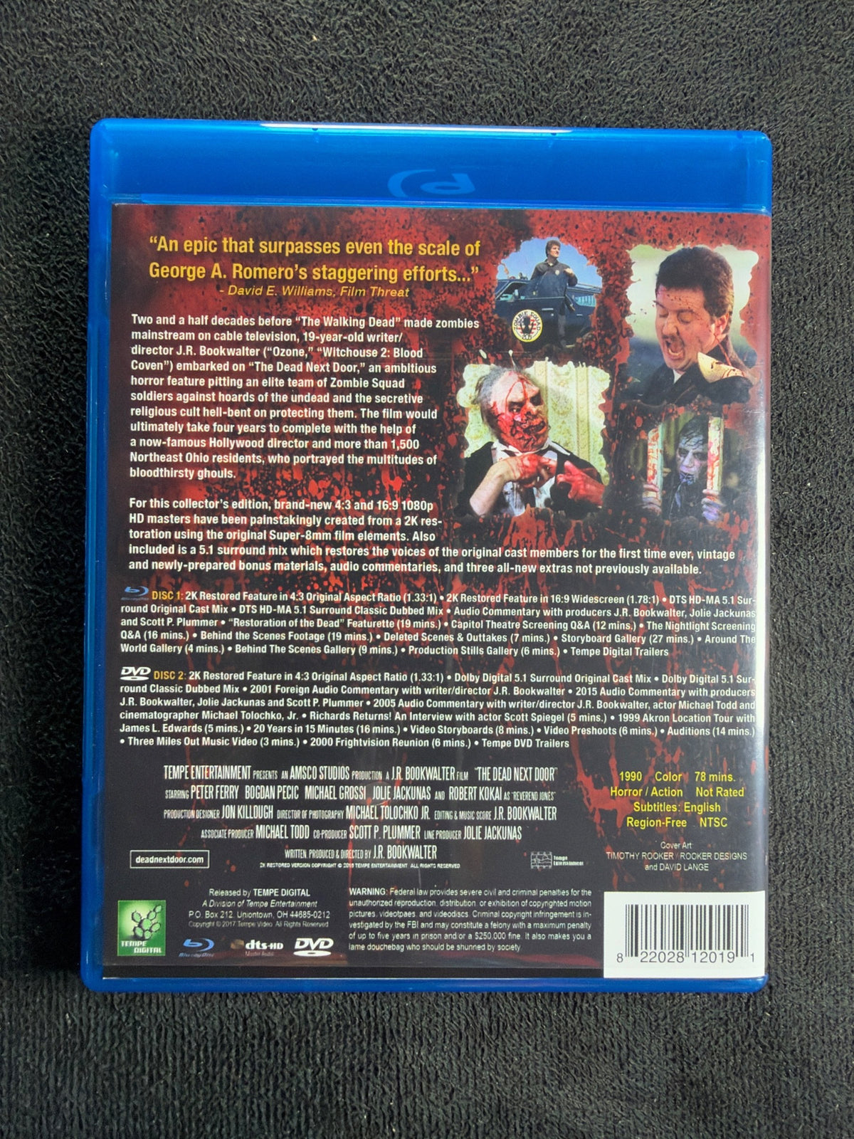 The Dead Next Door (Blu-ray, Tempe Digital, 80's Classic Horror, Widescreen)