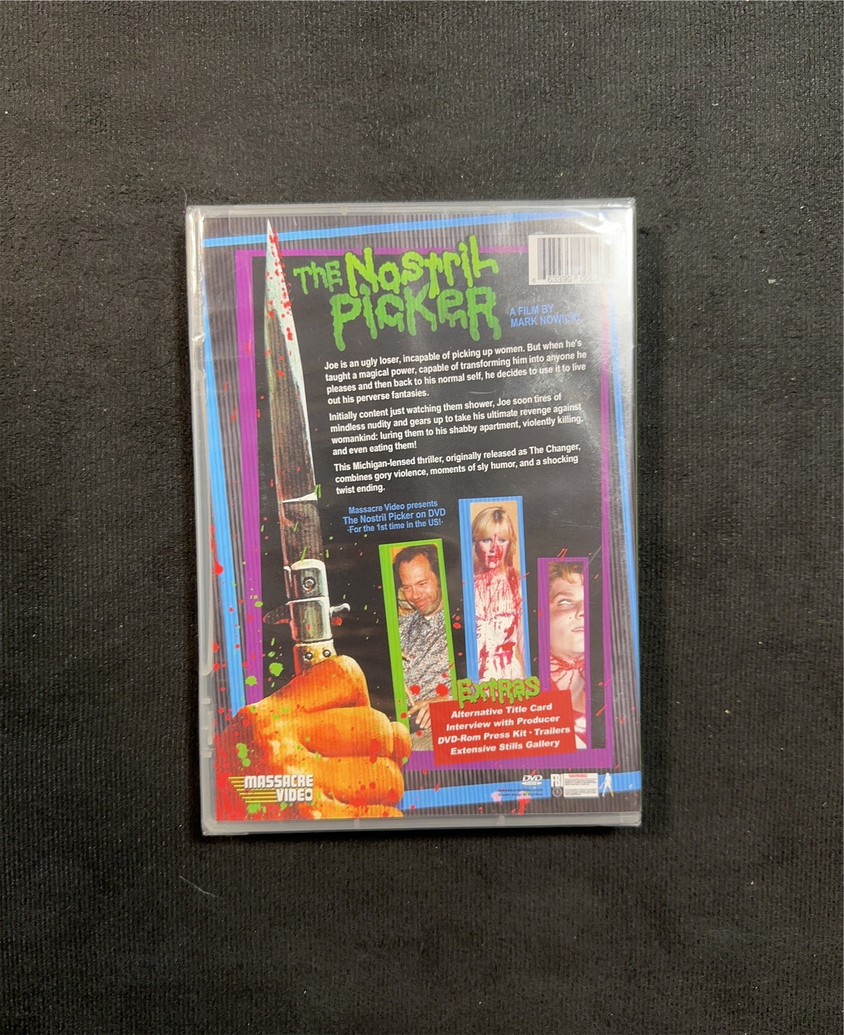 The Nostril Picker Killer (DVD, Massacre Video, Obscure , Rare, NEW/Sealed)