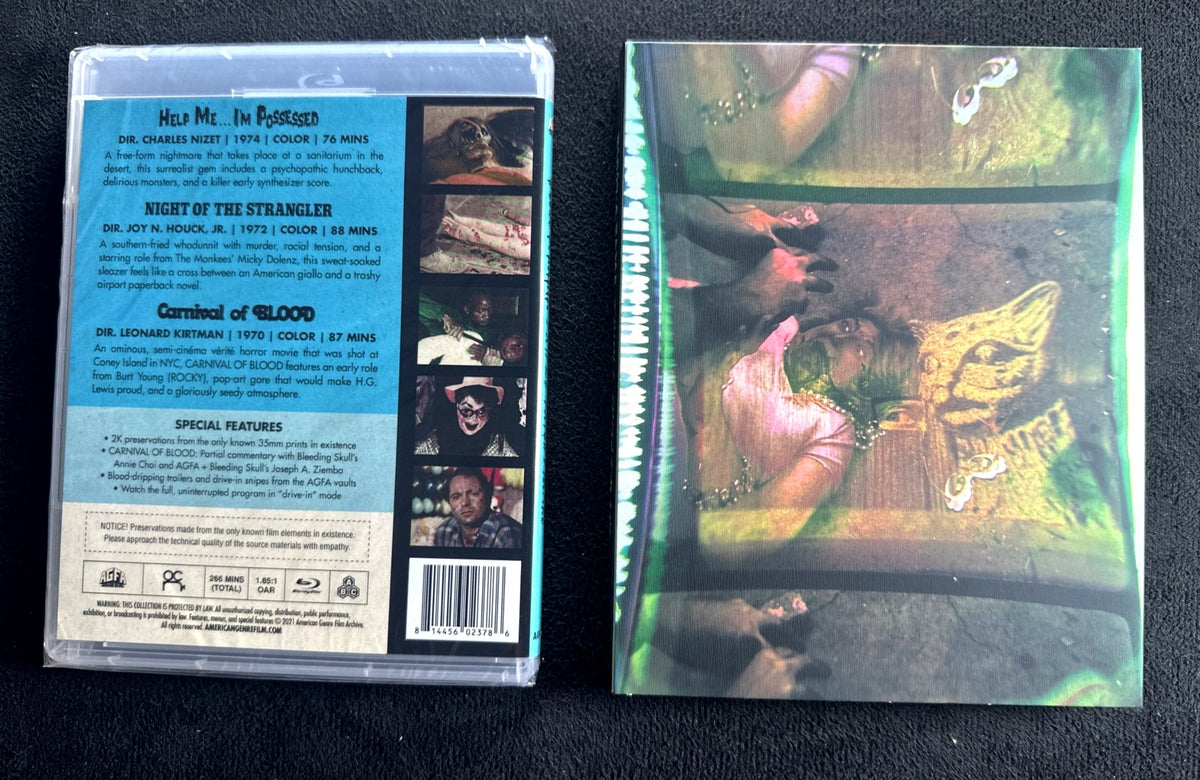 Blood-A-Rama Triple Frightmare (Blu-ray, Vinegar Syndrome Partner Label, Slip)