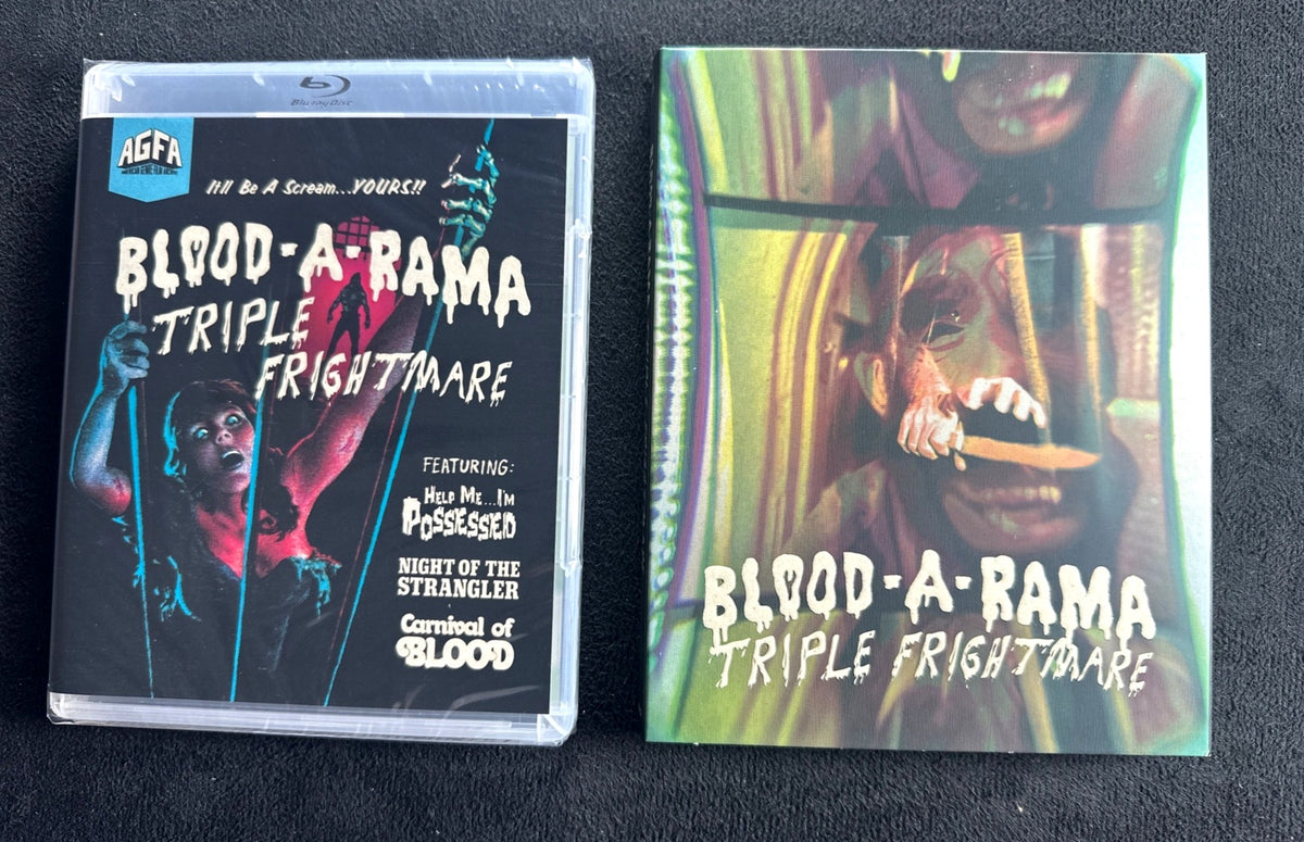 Blood-A-Rama Triple Frightmare (Blu-ray, Vinegar Syndrome Partner Label, Slip)