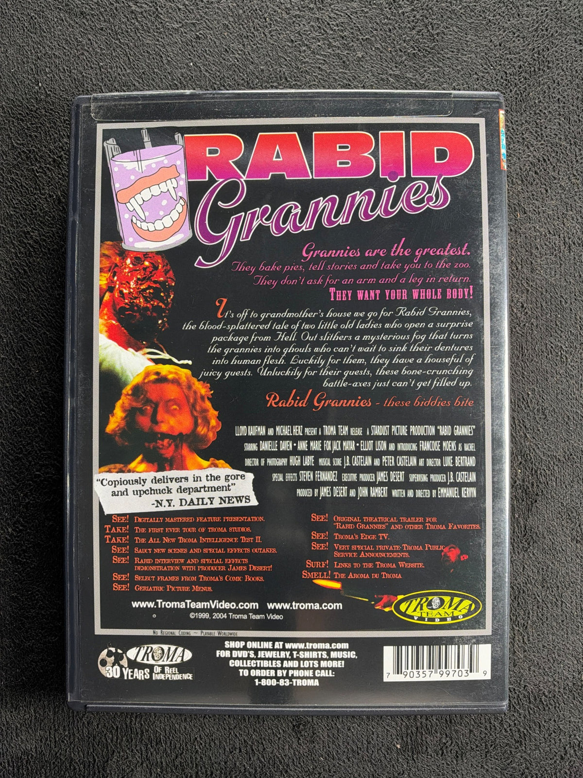 Rabid Grannies (DVD, Troma Entertainment, 80's Horror Classic)
