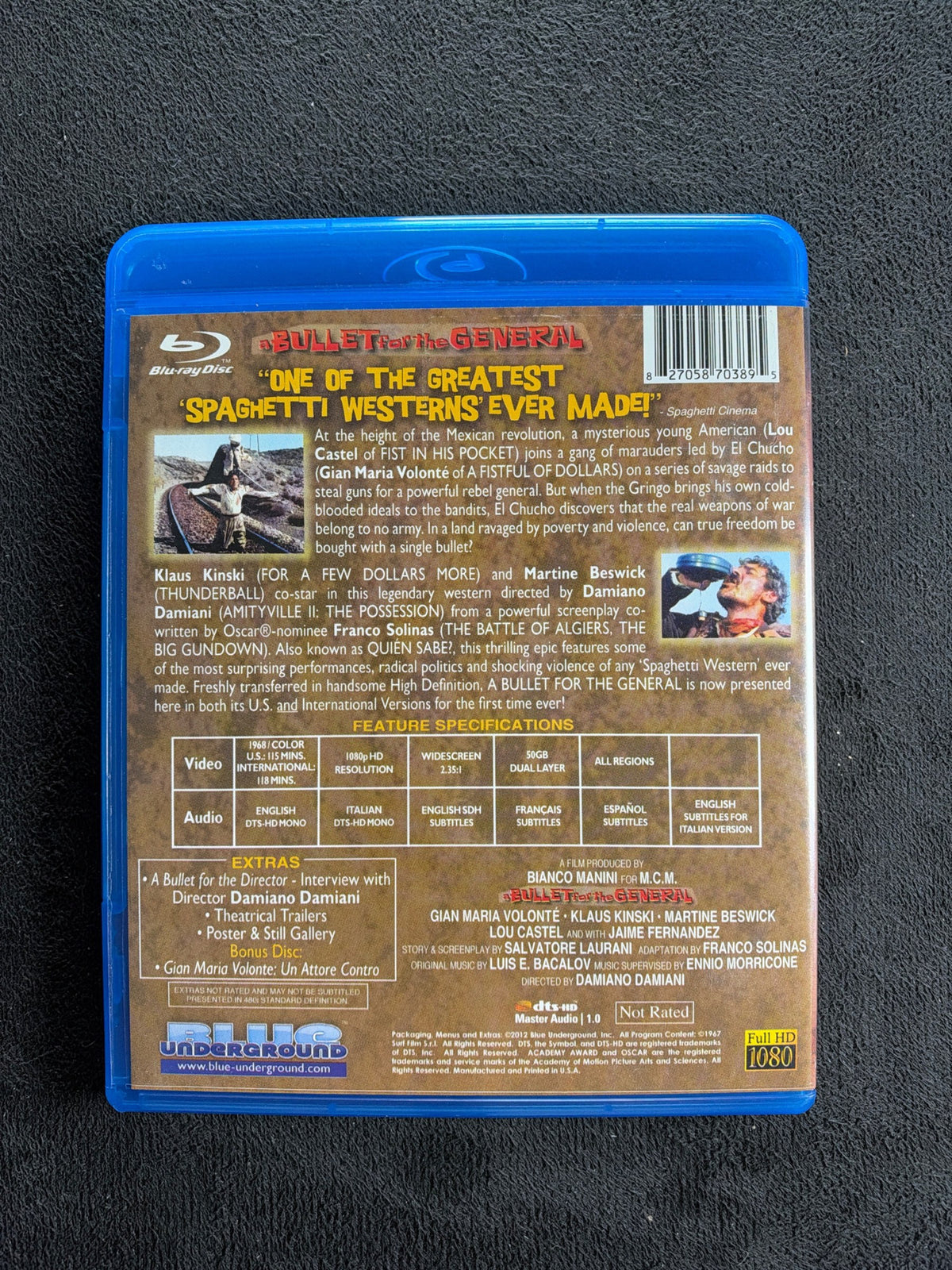 A Bullet for the General (Blu-ray, Blue Underground, 2 Disc Edition, OOP)