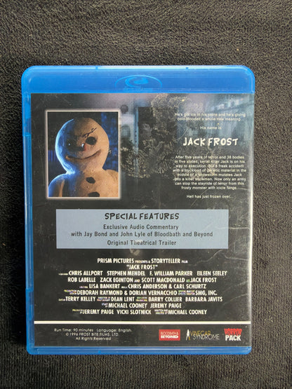 Jack Frost 1997 (Blu-ray, Mutant Killer Snowman, Rare Release, HorrorPack)