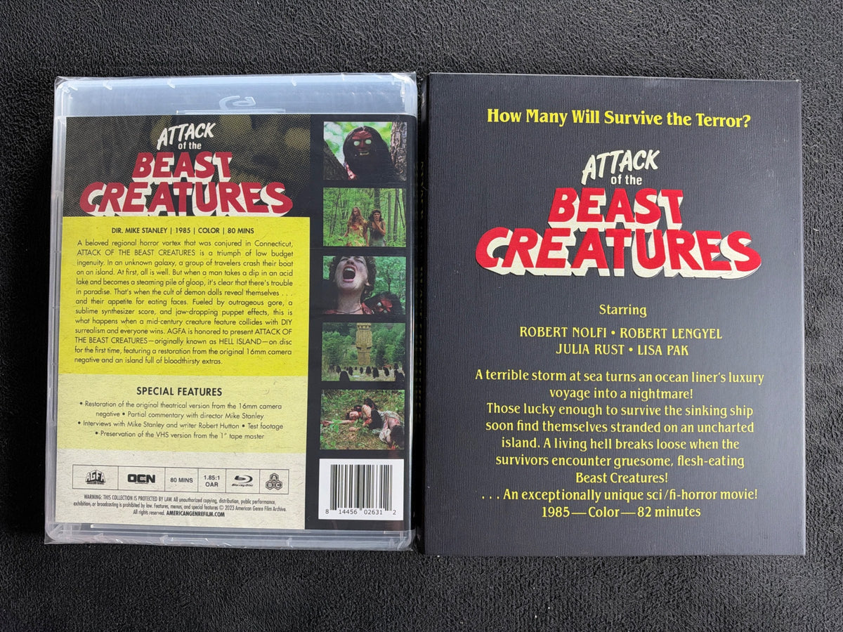 Attack of the Beast Creatures (Blu-ray, Vinegar Syndrome Partner, Slip, NEW)