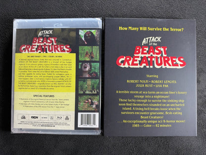 Attack of the Beast Creatures (Blu-ray, Vinegar Syndrome Partner, Slip, NEW)