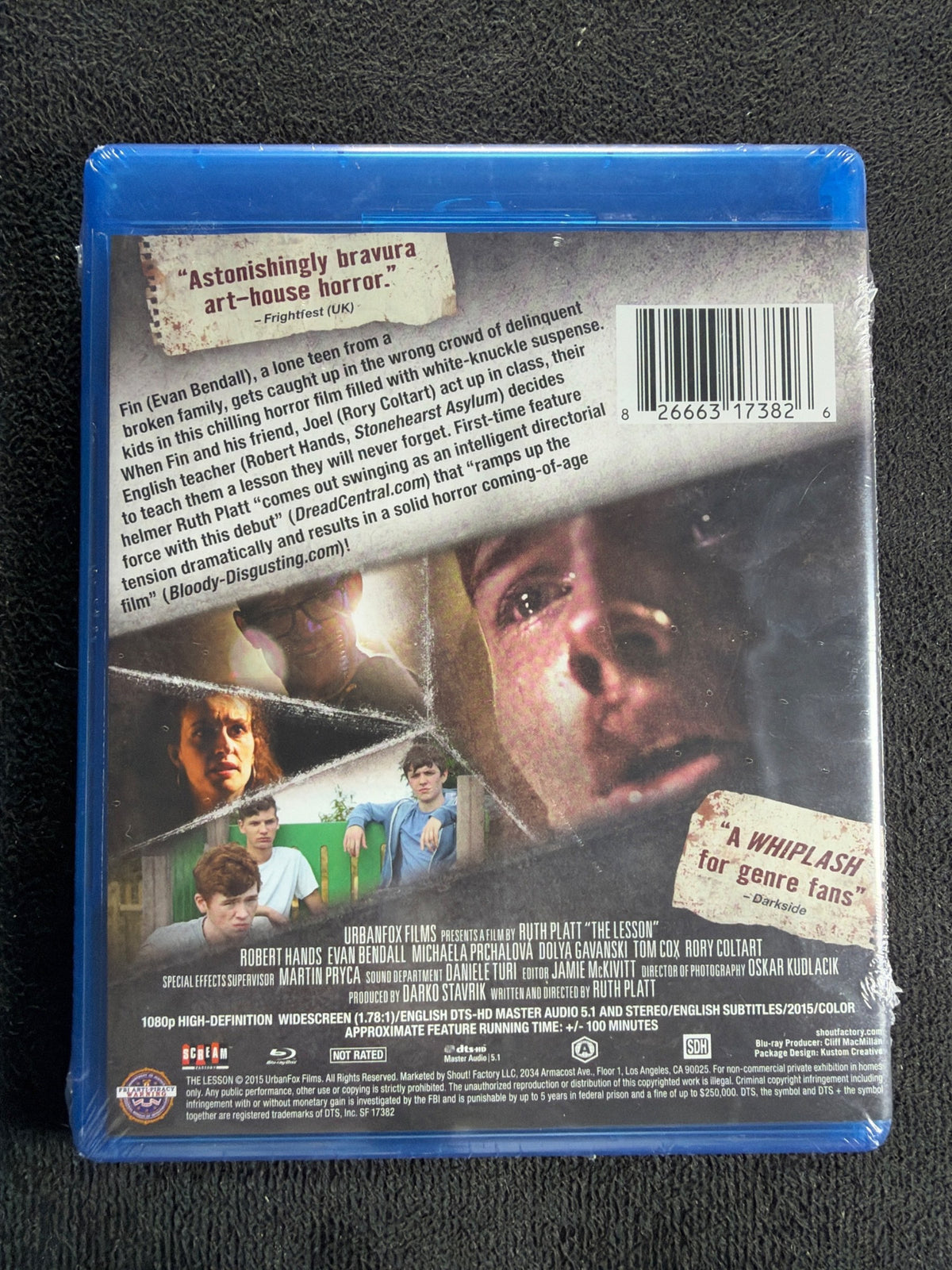 The Lesson (Blu-ray, Scream Factory, 2015 Horror Classic, Widescreen, NEW/Sealed