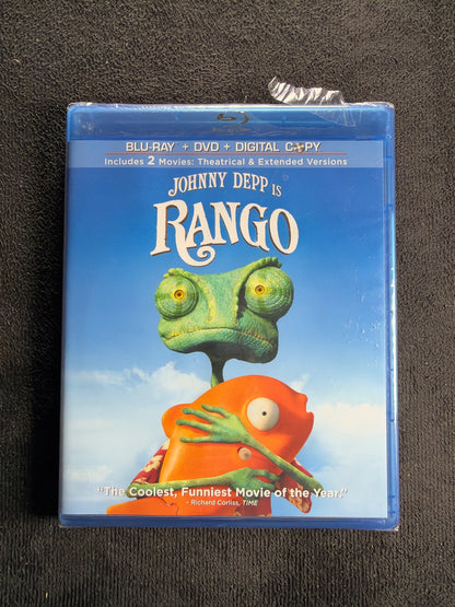 Rango (Blu-ray, Paramount Pictures, Widescreen, NEW/Sealed)