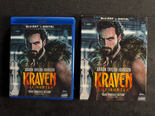 Kraven the Hunter (Blu-ray, Sony Pictures, Rare Slipcover, No Digital)