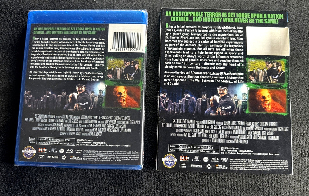 Army of Frankensteins (Blu-ray, Shout Factory, Slipcover, NEW/Sealed)