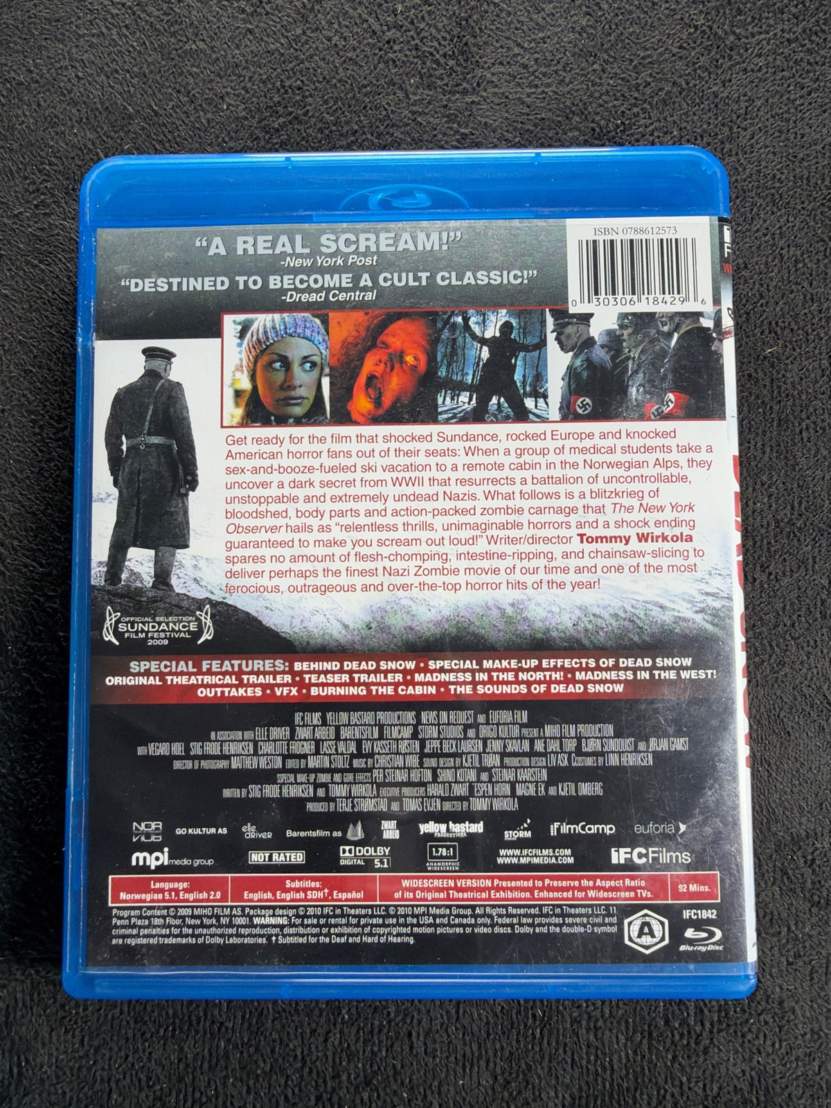 Dead Snow (Blu-ray, MPI Media Group, 2009 Classic Horror, Widescreen)