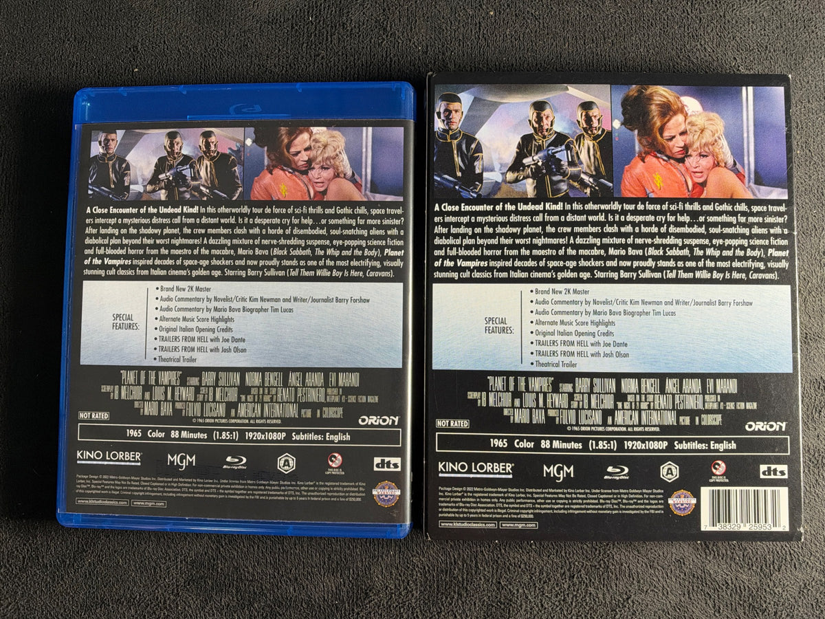 Planet of the Vampires (Blu-ray, Kino Lorber, 60's Classic, Slipcover)