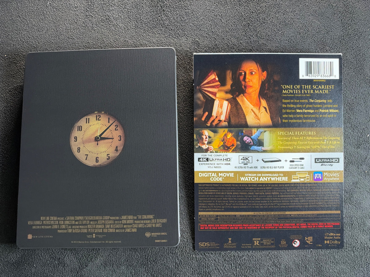 The Conjuring (4K Ultra HD, Warner Bros), Steelbook, No Digital)