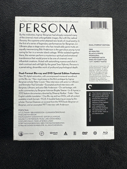 Persona (Blu-ray, Criterion Collection, 60's Classic, Special Edition)