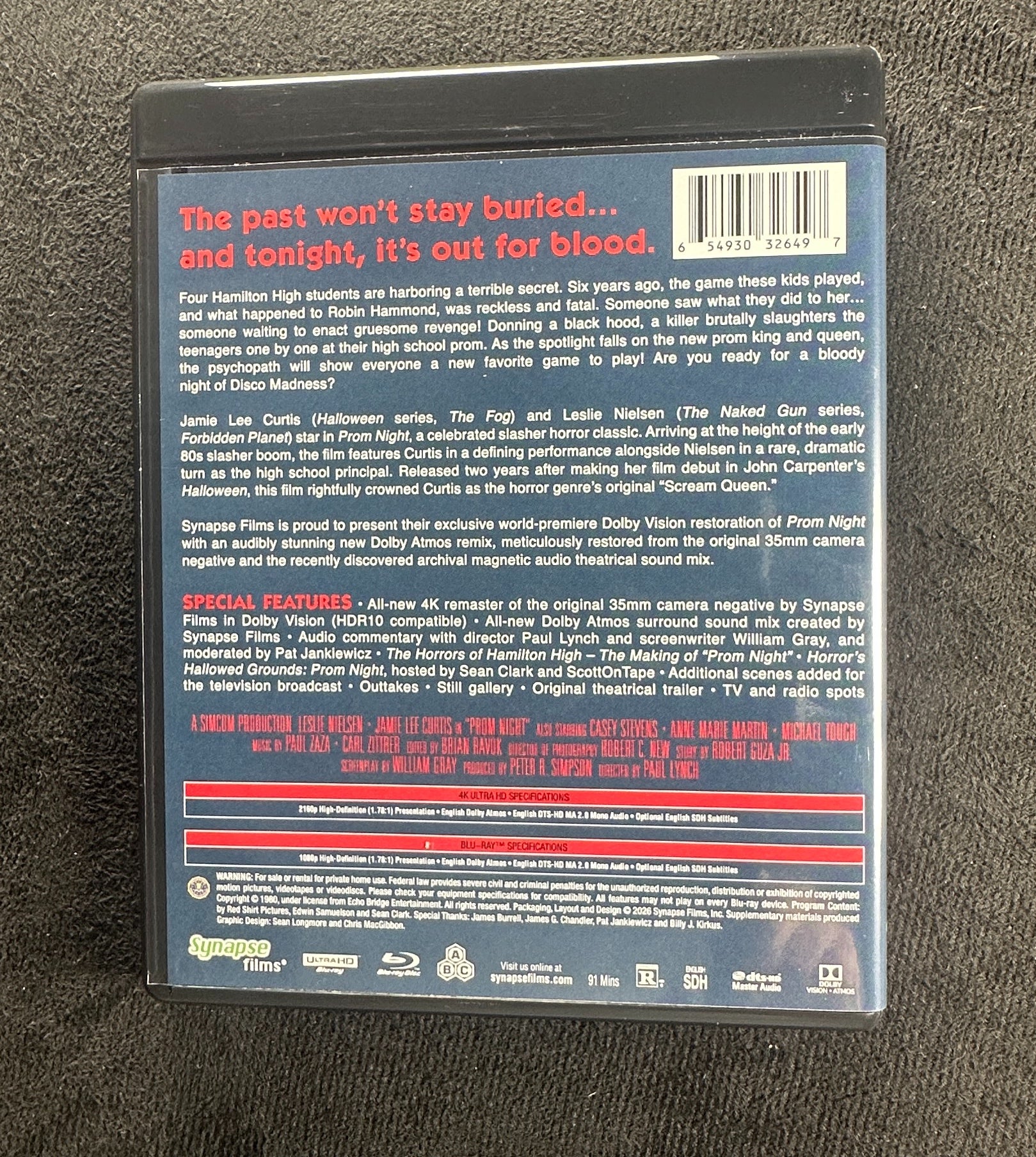 Prom Night (4K Ultra HD, Synapse Films, Hard Slipcover, Limited Edition)