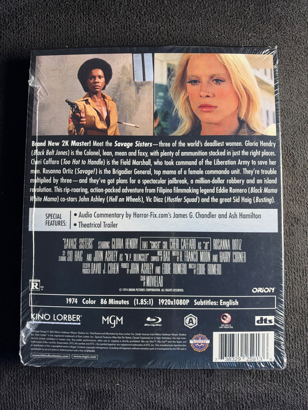 Savage Sisters (Blu-ray, Kino Lorber, Slipcover, 70's Classic, NEW/Sealed)