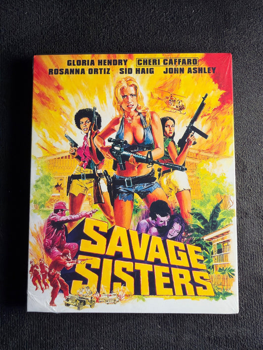 Savage Sisters (Blu-ray, Kino Lorber, Slipcover, 70's Classic, NEW/Sealed)
