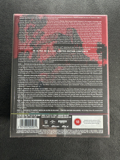 Psycho Collection (4K Ultra HD, Slipcover, Boxset, Limited Ed, NEW/Sealed)