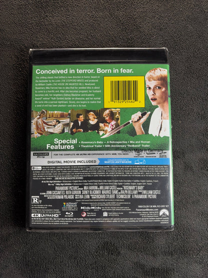 Rosemary's Baby (4K Ultra HD,  Paramount Pictures, 60's Classic, NEW/Sealed)
