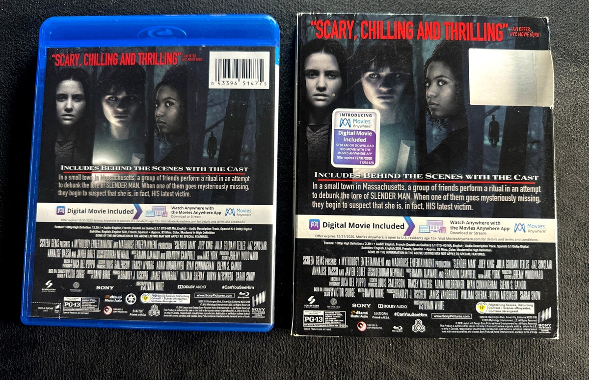 Slender Man (Blu-ray, Sony Pictures, Modern Horror, Widescreen, Slipcover)