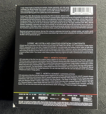 Mortal Kombat Kollection (4K Ultra HD, Slipcover, Arrow Video, Boxset)