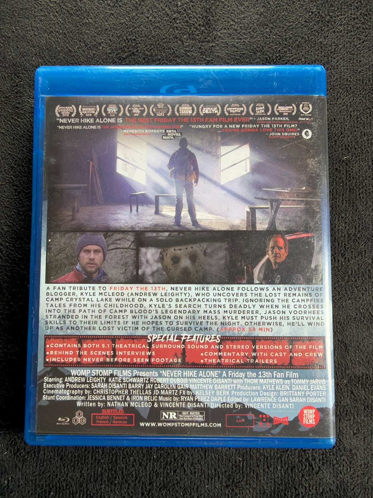 Never Hike Alone (Blu-ray, Womp Stomp Films, Friday the 13th Fan Made Film)