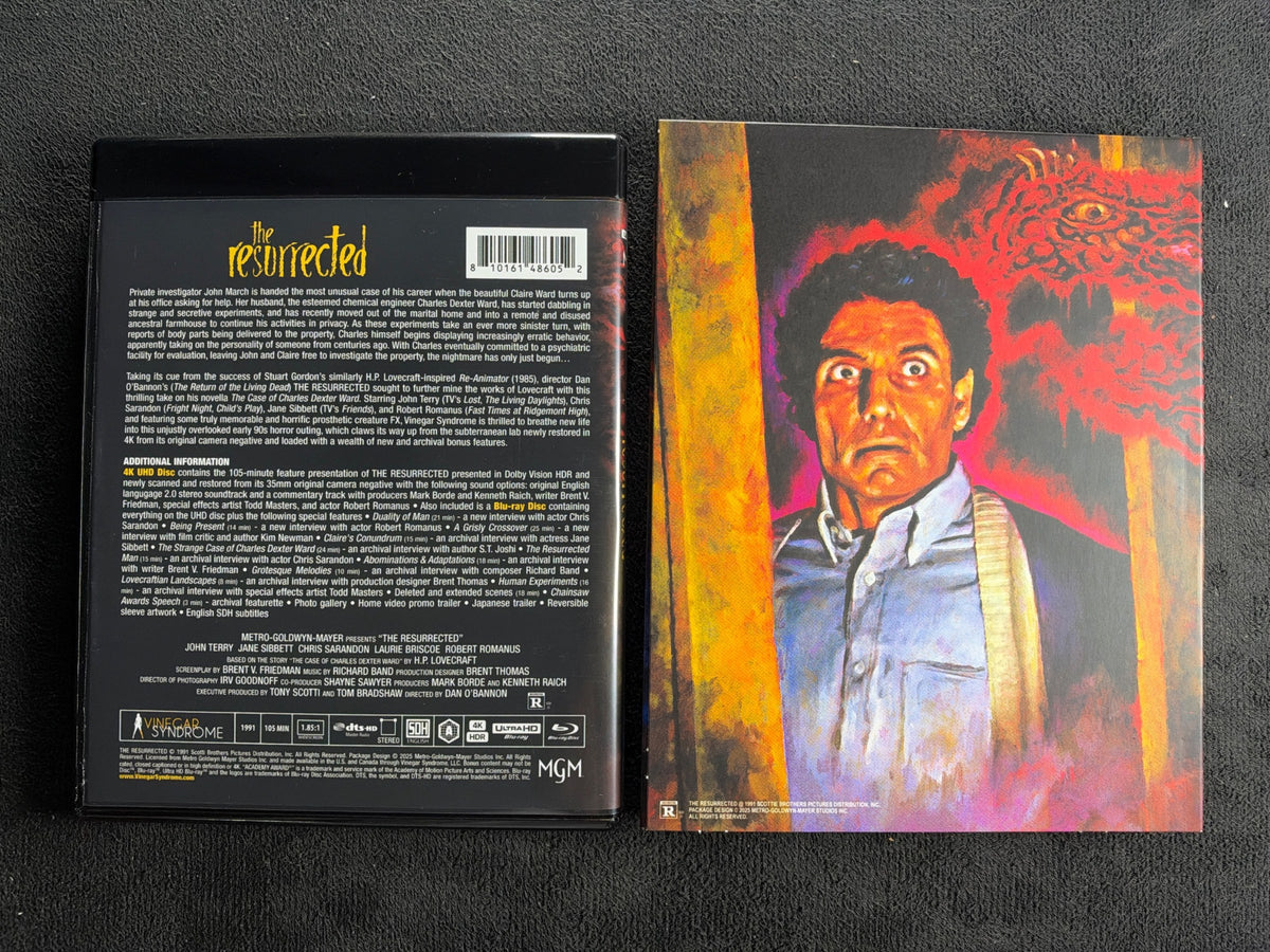 The Resurrected (4K Ultra HD Vinegar Syndrome, 90's Horror, Slipcover)